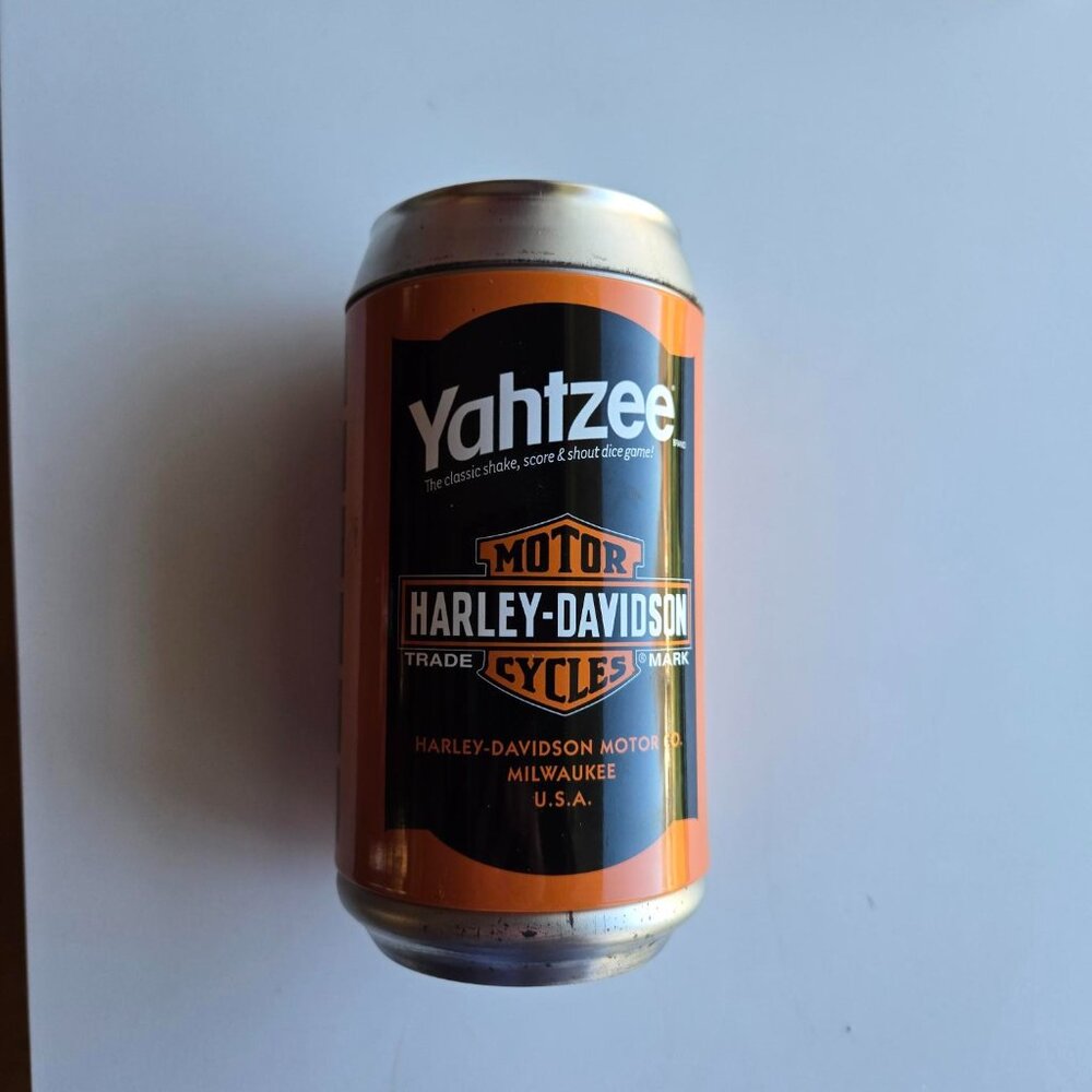 Harley-Davidson Yahtzee in a can